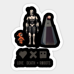 Love Death and Robots - Three Robots Sticker